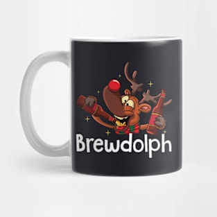 Christmas Brewdolph Brewery Reindeer Rudolph Beer Drinking Mug